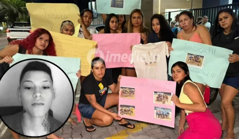 Família e amigos fecham avenida no bairro Cidade Nova e cobram justiça pela morte de jovem atropelada em Manaus