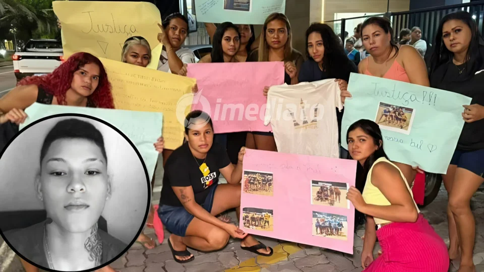 Família e amigos fecham avenida no bairro Cidade Nova e cobram justiça pela morte de jovem atropelada em Manaus