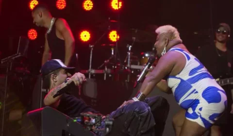 VÍDEO: Influenciadora Patixa Teló sobe ao palco e canta com Zé Felipe durante show de Carnaval no Pará