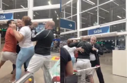 Briga dentro de supermercado provoca correria e tensão em Goiás