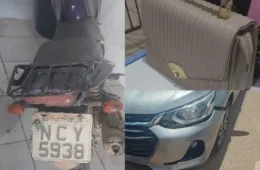 Suspeito é preso após roubo e colisão durante fuga no centro de Porto Velho