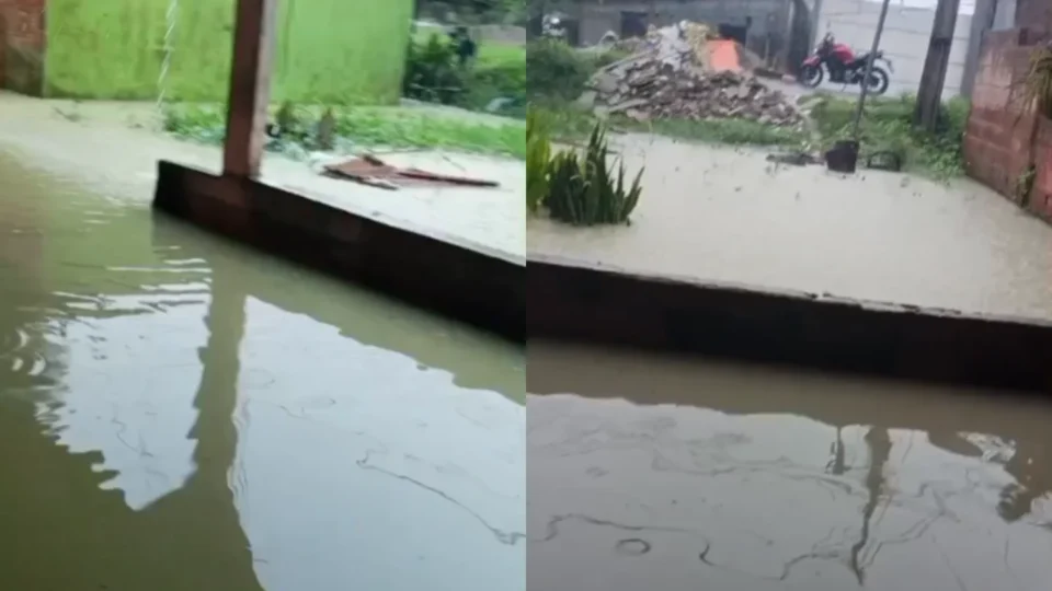 Vídeos: Chuva intensa provoca alagamentos em bairros de Manaus