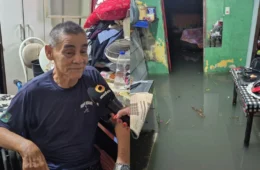 Alagamento atinge casas e deixa moradores em alerta no bairro São Lázaro, em Manaus