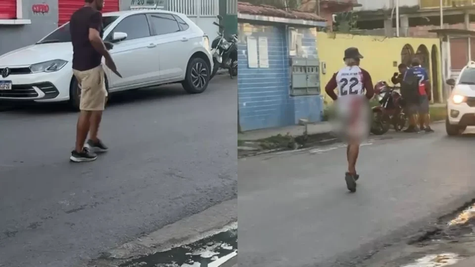 CENAS FORTES: perseguição com faca termina com homem esfaqueado no Mauazinho em Manaus