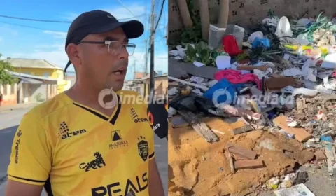 Comerciante é obrigado a retirar banquinha de pastel por causa da falta de coleta de lixo no Jorge Teixeira