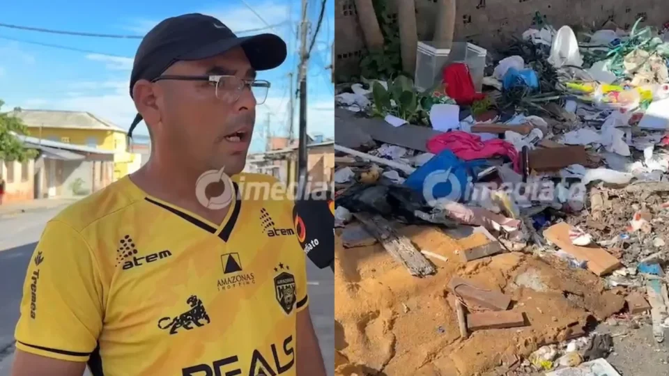 Comerciante é obrigado a retirar banquinha de pastel por causa da falta de coleta de lixo no Jorge Teixeira