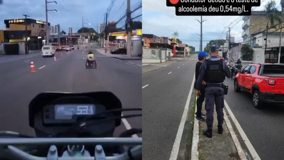 Vídeo: Motorista embriagado atropela atleta cadeirante durante corrida do Dia da Mulher em Manaus