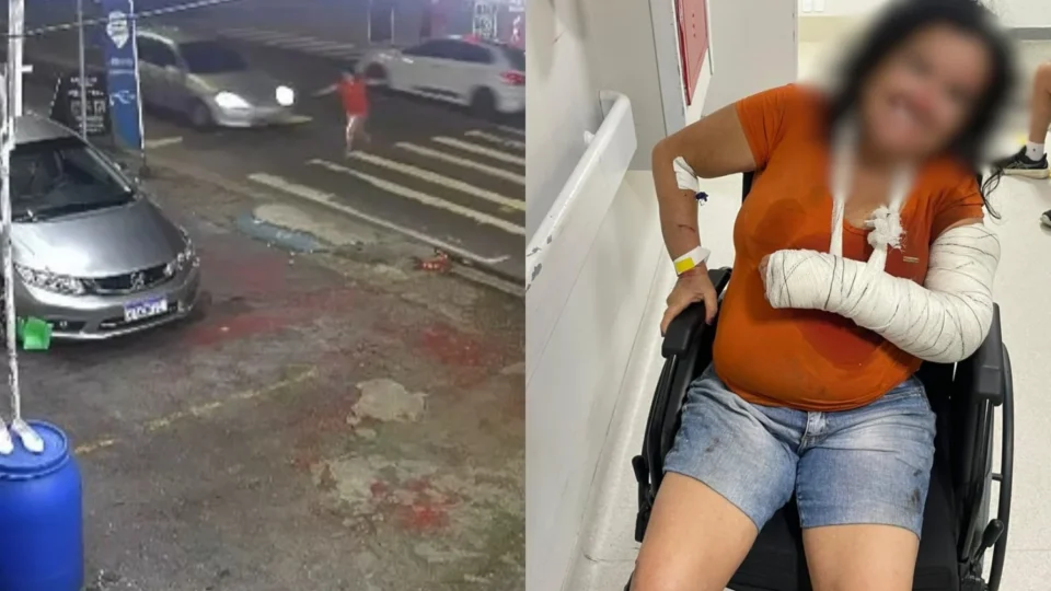 Vídeo: Idosa é arremessada após ser atropelada na faixa de pedestres no Parque 10 em Manaus