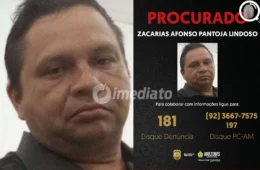 PC-AM divulga imagem de homem procurado por estupro de vulnerável contra filha no interior do Amazonas