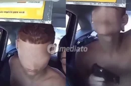 VÍDEO: Adolescentes assaltam taxista com arma de fogo no Rio de Janeiro e ação é flagrada por câmera