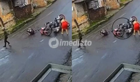 VÍDEO: Acidentes são registrados com frequência no mesmo ponto de rua no bairro Tancredo Neves e assusta moradores