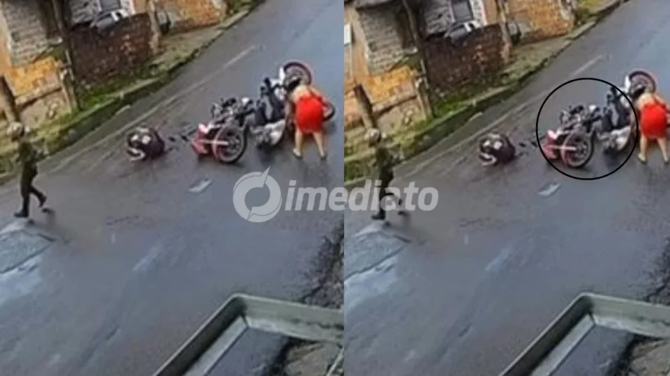 VÍDEO: Acidentes são registrados com frequência no mesmo ponto de rua no bairro Tancredo Neves e assusta moradores