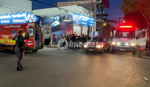 Colisão entre motos deixa dois motociclistas feridos na Avenida Curaçal, no bairro Nova Cidade