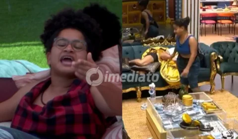 VÍDEO: Milena causa polêmica após peidar no rosto de Jonas Sulzbach enquanto ele está deitado no sofá