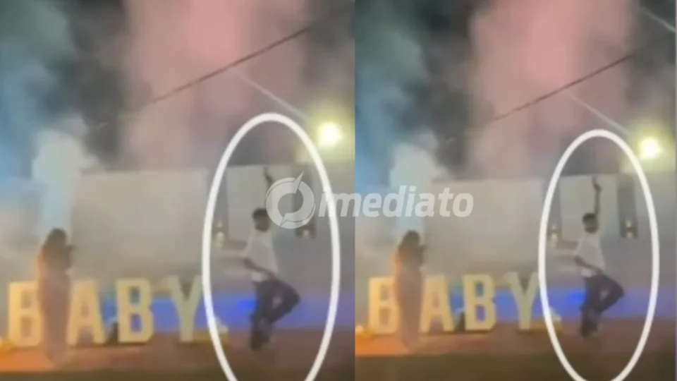 VÍDEO: Adolescente de 15 anos é apreendido pela polícia após celebrar chá revelação da filha com tiros