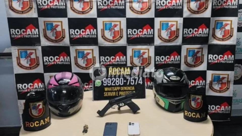 Homem que agrediu mulher durante assalto é preso pela Rocam após se esconder debaixo da cama, em Manaus