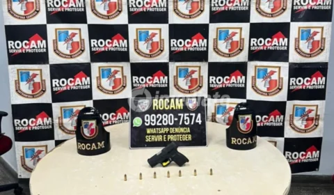 ROCAM prende três homens e apreende pistola após denúncia no bairro Cidade de Deus