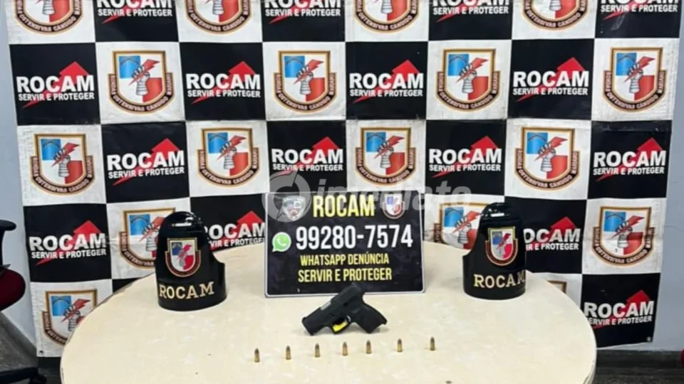 ROCAM prende três homens e apreende pistola após denúncia no bairro Cidade de Deus