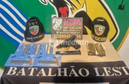 Polícia Militar apreende arma de fogo e mais de 60 munições após denúncia no bairro Jorge Teixeira