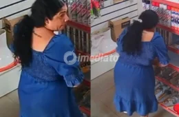 VÍDEO: Mulher é flagrada furtando cabo e escondendo produto sob vestido em loja de Macapá
