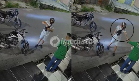 VÍDEO: Trabalhador é assaltado durante entrega e tem dinheiro, celular e aliança levados por criminoso em Manaus