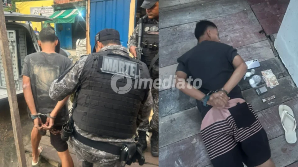 Dois homens são presos com câmeras e rádios em ‘boca de fumo’ no bairro Mauazinho