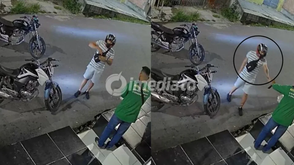 VÍDEO: Trabalhador é assaltado durante entrega e tem dinheiro, celular e aliança levados por criminoso em Manaus