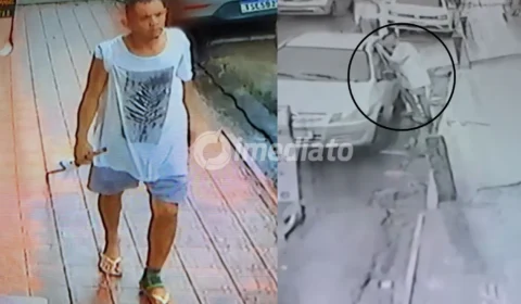 VÍDEO: Proprietária de loja tem carro arrombado e mercadorias avaliadas em R$ 10 mil furtadas no Centro de Manaus