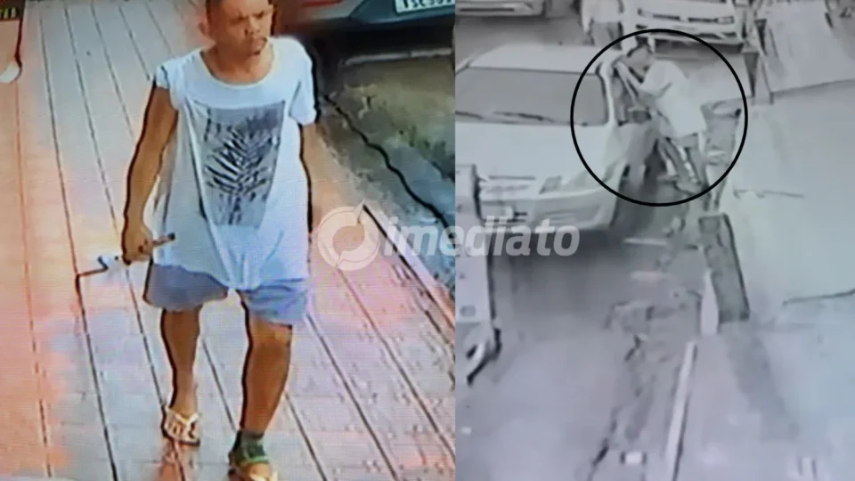 VÍDEO: Proprietária de loja tem carro arrombado e mercadorias avaliadas em R$ 10 mil furtadas no Centro de Manaus