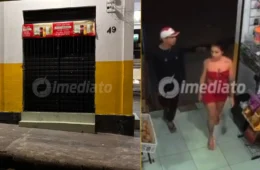 VÍDEO: Trio de criminosos assalta comércio e agride funcionário que desmaia após levar coronhada no bairro Novo Aleixo, em Manaus