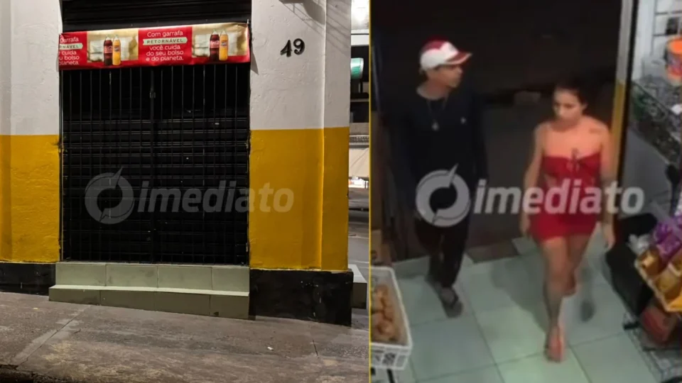 VÍDEO: Trio de criminosos assalta comércio e agride funcionário que desmaia após levar coronhada no bairro Novo Aleixo, em Manaus