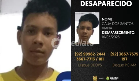 Polícia Civil divulga imagem de adolescente que desapareceu no bairro Alvorada, em Manaus