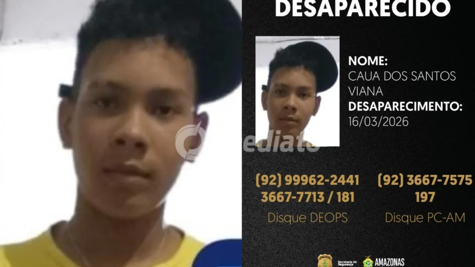 Polícia Civil divulga imagem de adolescente que desapareceu no bairro Alvorada, em Manaus