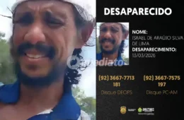 Polícia Civil divulga imagem de homem desaparecido após sair de casa no bairro Cidade Nova