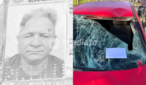 Veja o momento em que morador de casa de recuperação morre ao ser atropelado por veiculo em ramal no Tarumã