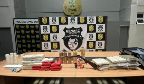 Operação da Polícia Civil prende três suspeitos e apreende 50 quilos de skunk em investigação sobre tráfico entre Manaus e Parintins