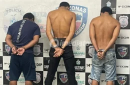 Criminosos são presos pela Rocam após sequestrar e torturar homem durante cobrança de agiotagem em Manaus