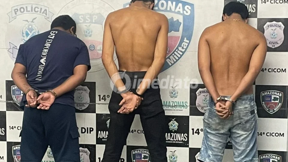 Criminosos são presos pela Rocam após sequestrar e torturar homem durante cobrança de agiotagem em Manaus