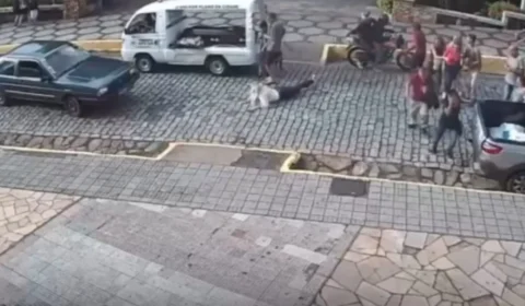 VÍDEO: câmera flagra filha baleada durante velório da mãe em MG