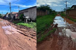 Moradores denunciam lama, buracos e dificuldade de acesso na zona Leste de Porto Velho