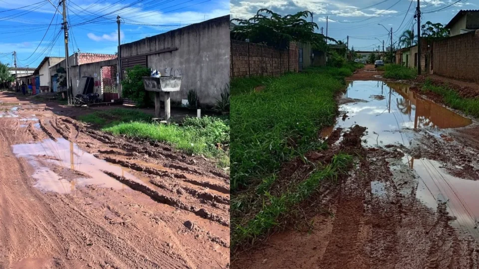 Moradores denunciam lama, buracos e dificuldade de acesso na zona Leste de Porto Velho