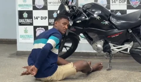 Homem que fugiu algemado pelo bueiro é preso novamente em Manaus