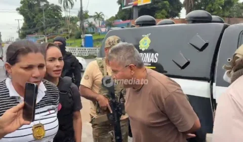 Veja o momento da prisão de ex-policial que ameaçou matar e jogar bola com a cabeça da ex-companheira