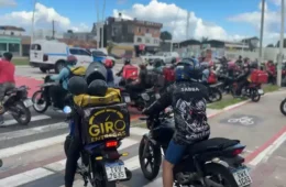 Motociclistas fazem ato por justiça após morte de entregadora em Belém