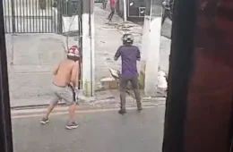 Briga entre torcidas de Remo e Vasco causa caos na Almirante Barroso