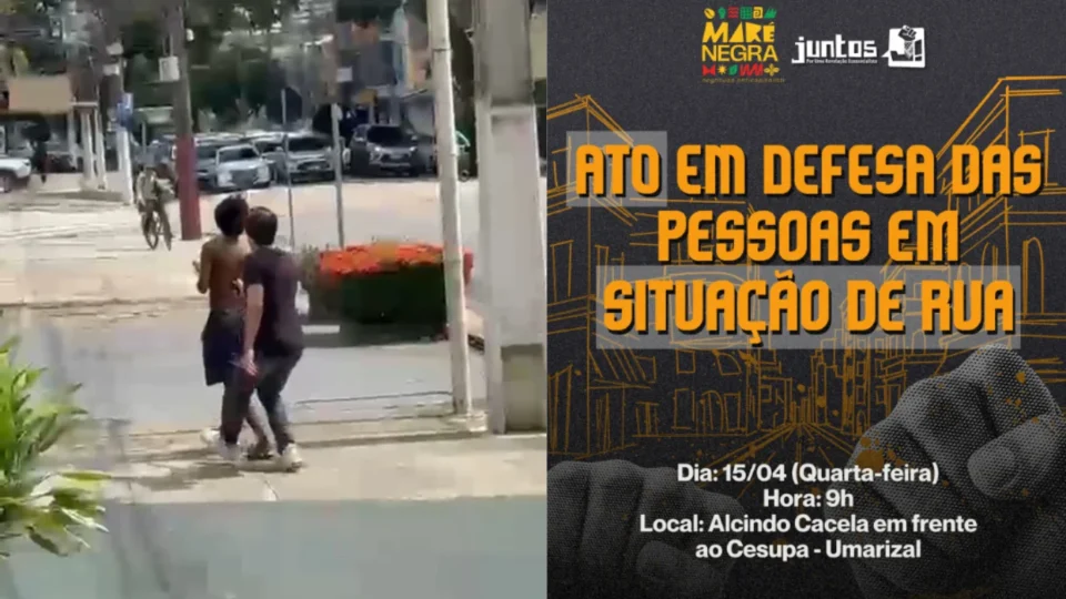 Ato em defesa de pessoas em situação de rua é convocado após ataque com arma de choque em Belém