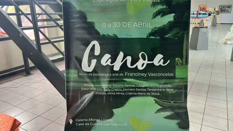 Exposição “Canoa” abre nesta quarta com obras de Franciney Vasconcelos