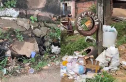 Acúmulo de lixo e esgoto a céu aberto geram transtornos no bairro Pedrinhas