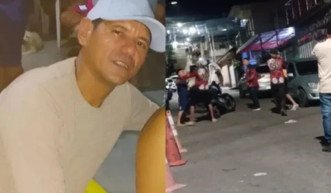 Imagens fortes: Mototaxista é morto a facadas ao tentar apartar briga de casal no bairro Mauazinho