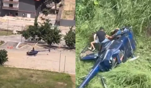 Cena de tensão: Helicóptero cai após decolagem em Campina Grande e deixa  quartro feridos